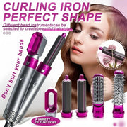 5-in-1 Multistyler & Negative Ionic Electric Air Wrap | Detachable Brush Head Set