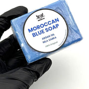 Midhat Apparel Premium Moroccan Blue Soap for Gentle Cleansing & Skin Refreshment