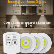 Pack of 3 Remote Control Wireless LED Tap Lights