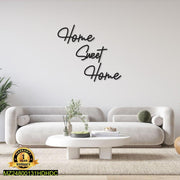 Black Wall Art “Home Sweet Home” Modern Decor