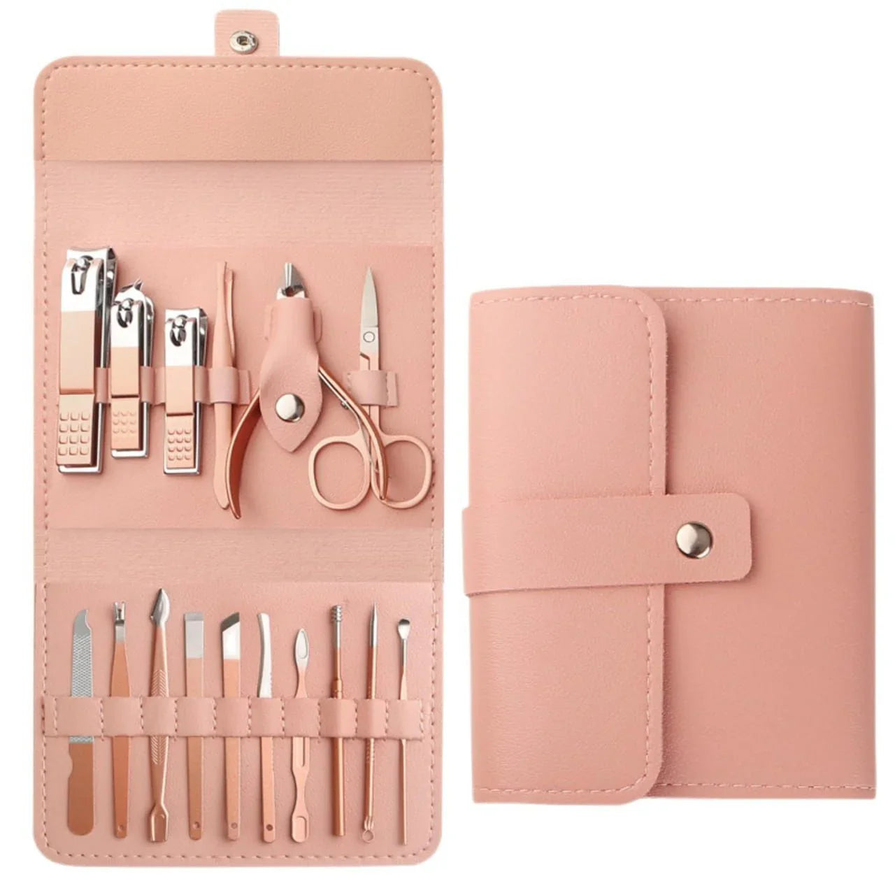 16 PCS Stainless Steel Manicure Pedicure Set | Professional Nail Care Kit | Free Home Delivery